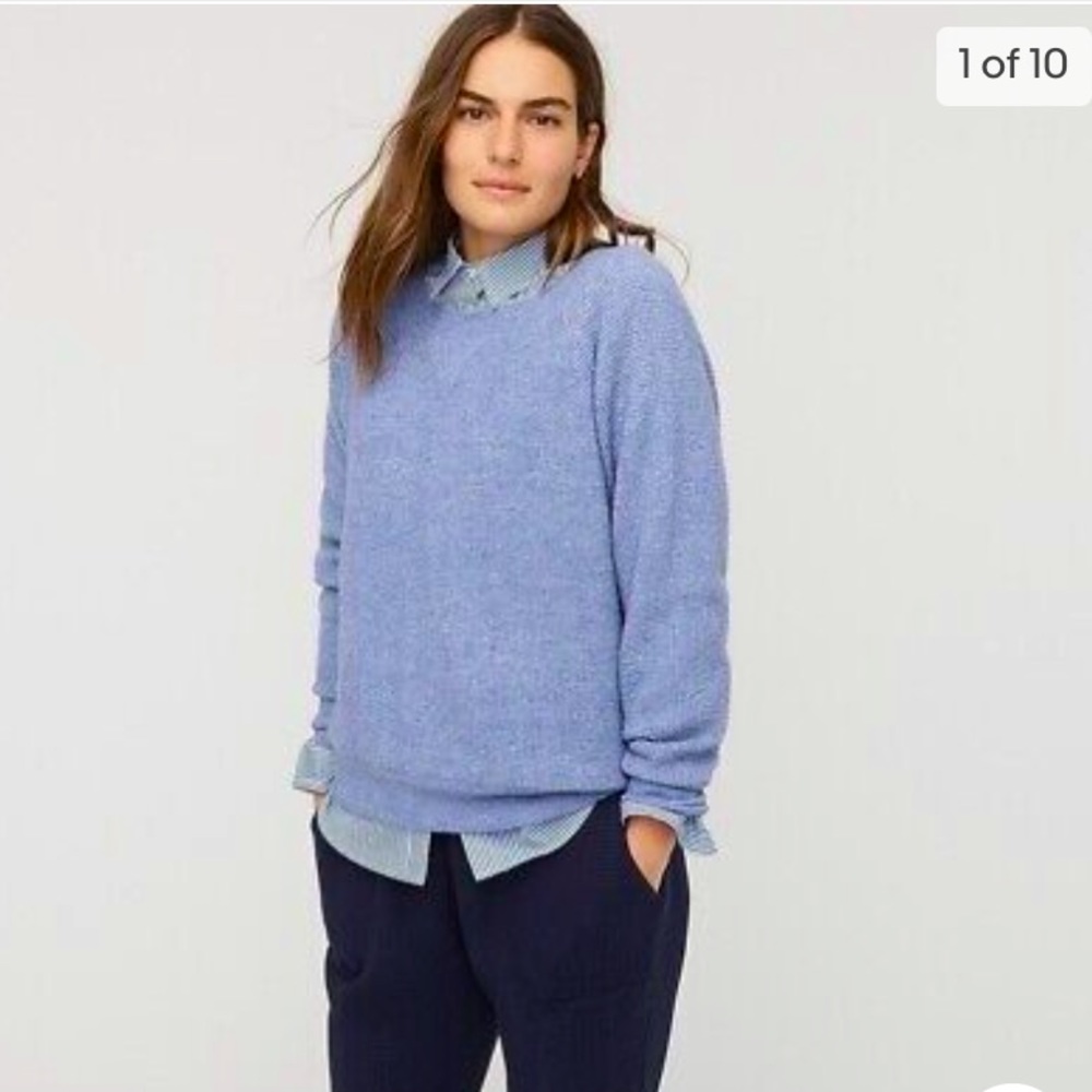 J crew Waffle Crewneck Sweater